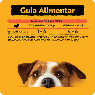 Ração Úmida Pedigree Sachê Cordeiro ao Molho para Cães Adultos de Raças Pequenas Ração Úmida Pedigree Sachê Cordeiro ao Molho para Cães Adultos de Raças Pequenas
