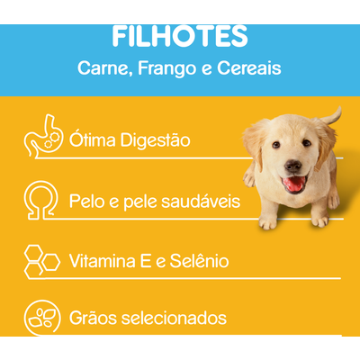 Ração Seca Pedigree para Cães Filhotes Raças Médias e Grandes Ração Seca Pedigree para Cães Filhotes Raças Médias e Grandes