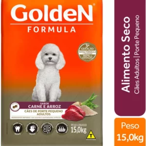 Ração Seca PremieR Pet Golden Formula Carne e Arroz para Cães Adultos de Raças Pequenas