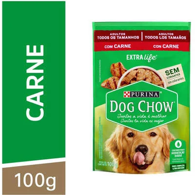 Ração Úmida Nestlé Purina Dog Chow Sachê Carne para Cães Adultos Ração Úmida Nestlé Purina Dog Chow Sachê Carne para Cães Adultos