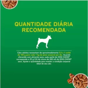 Ração Úmida Nestlé Purina Dog Chow Sachê Carne para Cães Adultos